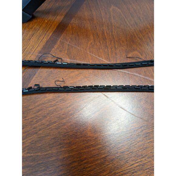 Niteline by Nahdree Beaded Formal Dress 6 Black Strappy Evening Slit Sequin Maxi - Picture 13 of 16